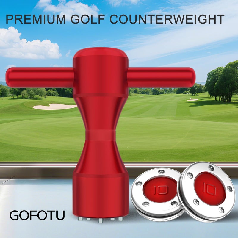 Gofotu Golf Head weight 2pcs. 10g Golf Custom Weights+Red Wrench Compatible with Titleist Scotty Cameron Putters Newport (10g) - Image 2